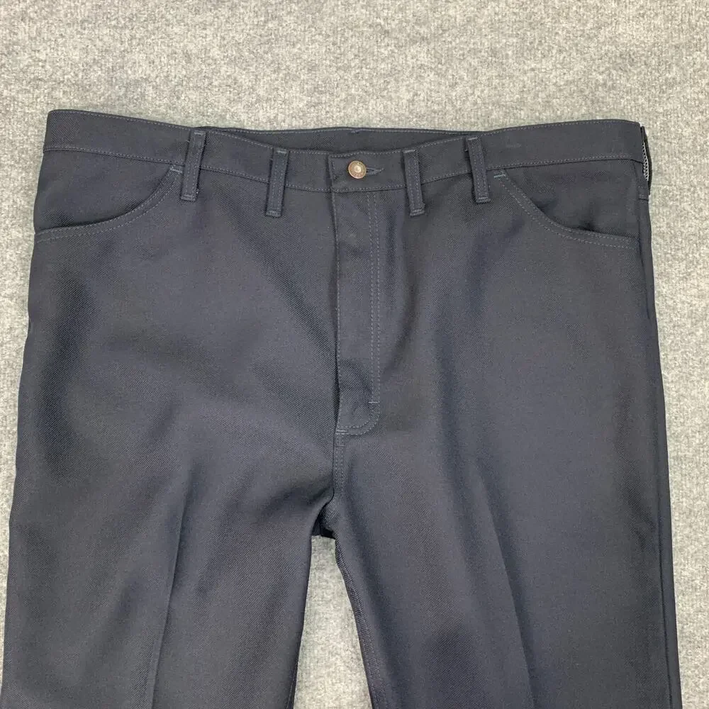 Vintage Wrangler Pants Mens‎ 44 Indigo Wrancher Straight High Rise Dress Western
